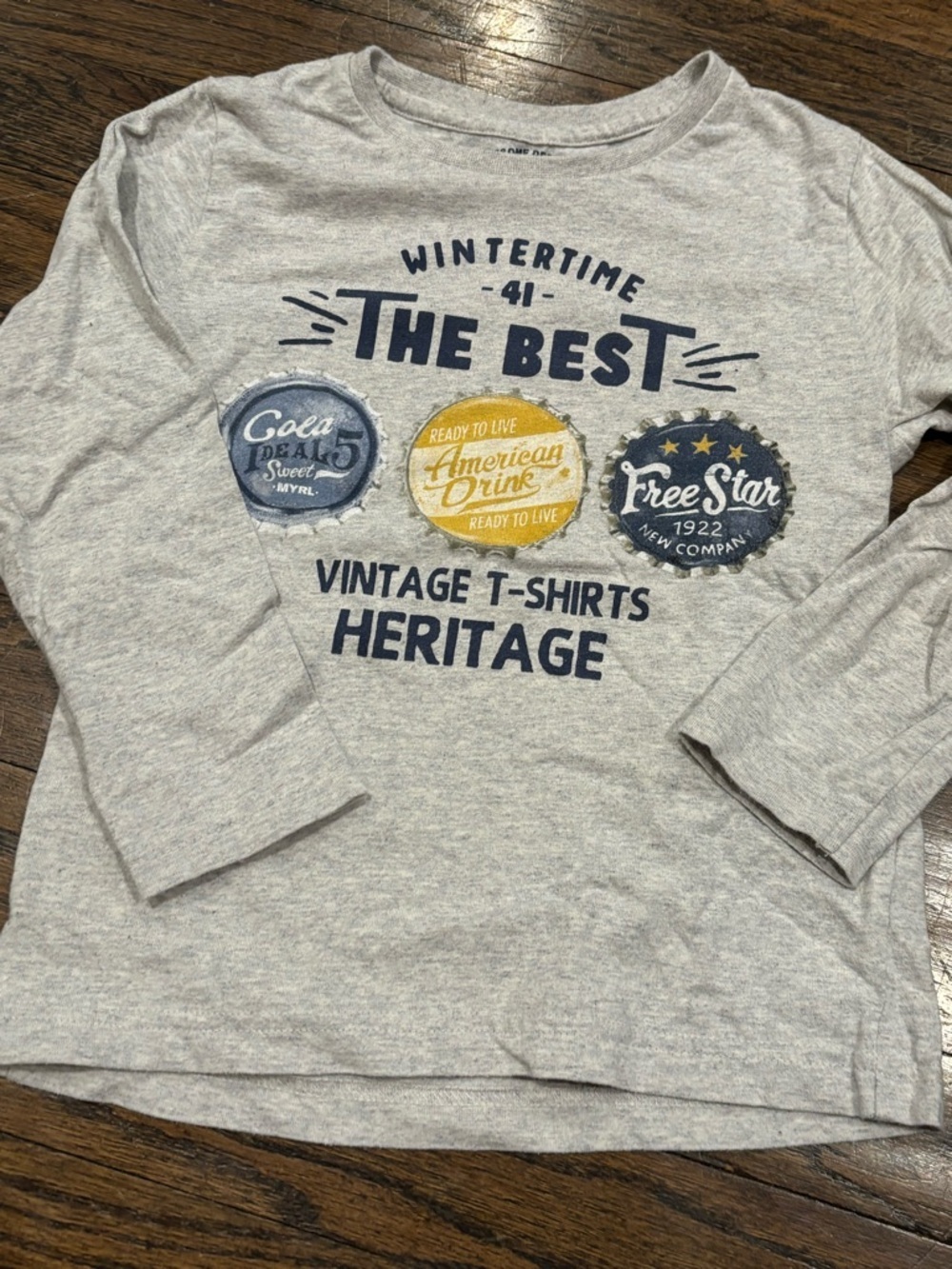 Mayoral Boys Long Sleeve Vintage Heritage Graphic Tee - Size 4